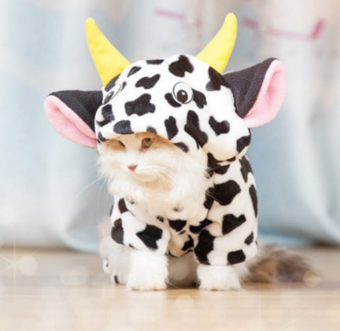 Pet Warm Sweater Cow Style