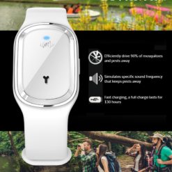 Ultrasonic Mosquito Repellent Wristband Watch