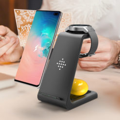 3-in-1 Fast Wireless Charging Station for iPhone, Samsung, Airpod, and Apple Watch