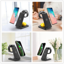 3-in-1 Fast Wireless Charging Station for iPhone, Samsung, Airpod, and Apple Watch