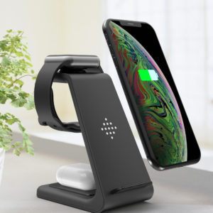 3-in-1 Fast Wireless Charging Station for iPhone, Samsung, Airpod, and Apple Watch
