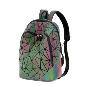 Holographic Glow in the Dark Fashionable Backpack for Women