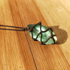 Natural Crystal Fluorite Rough Stones Pendant