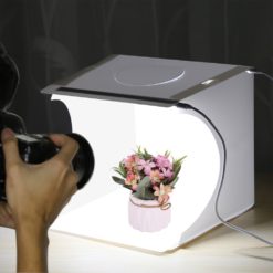 Portable Photography Studio Light Box with LED Panels and 6 Color Backdrops