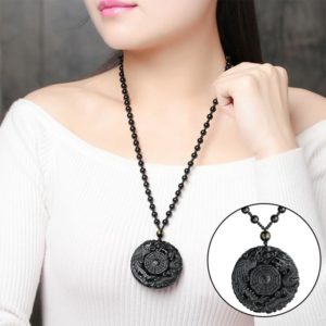 Yin Yang Black Lucky Pendant Necklace